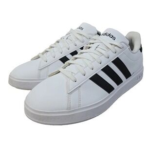 Adidas Grand Cour Shoes Women 9.5 White‎ Leather Sneaker Academia Tennis Sport